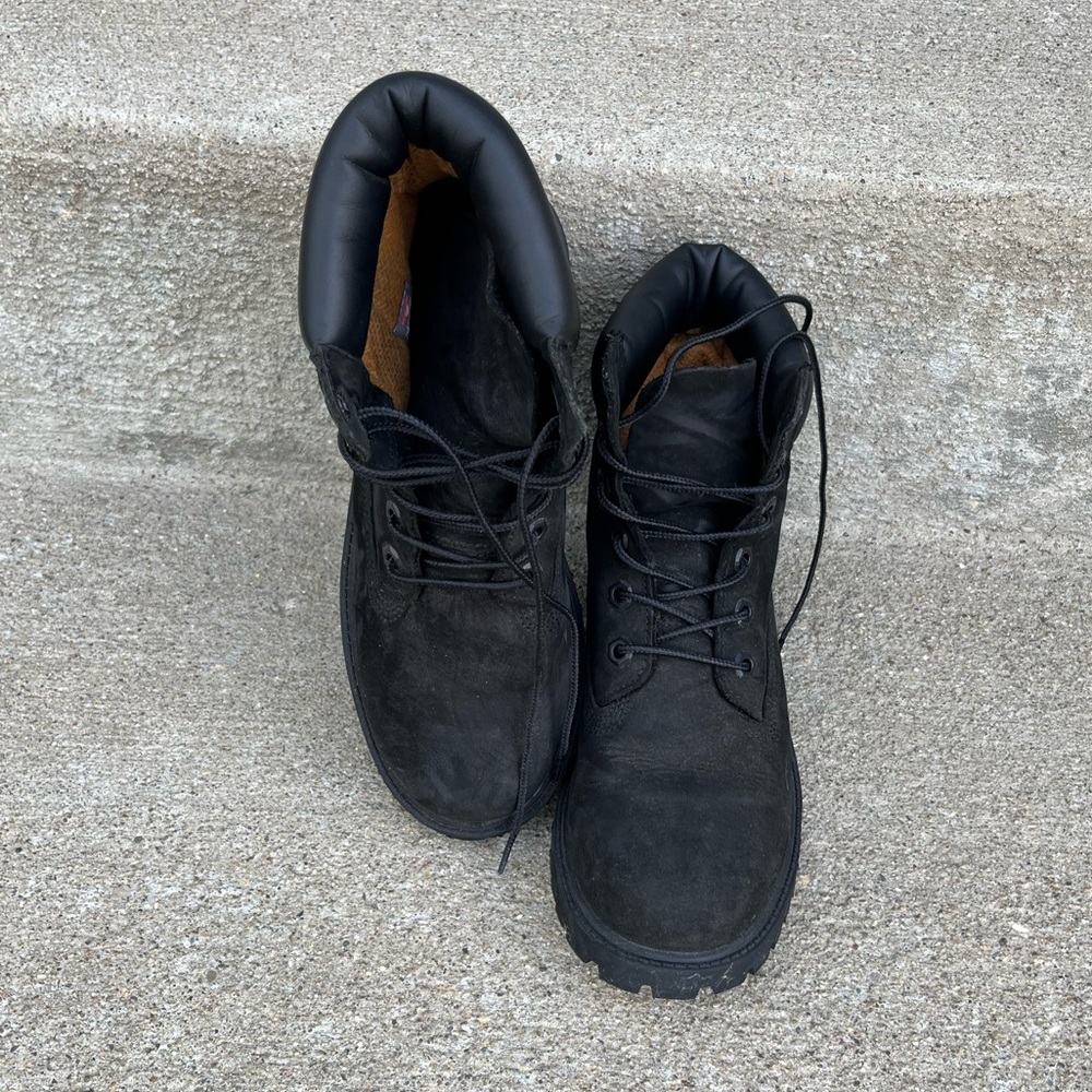 Timberland 6-Inch Waterproof Boot Black Leather Women’s 5